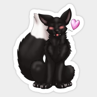 Foxy Friends: Black Sticker